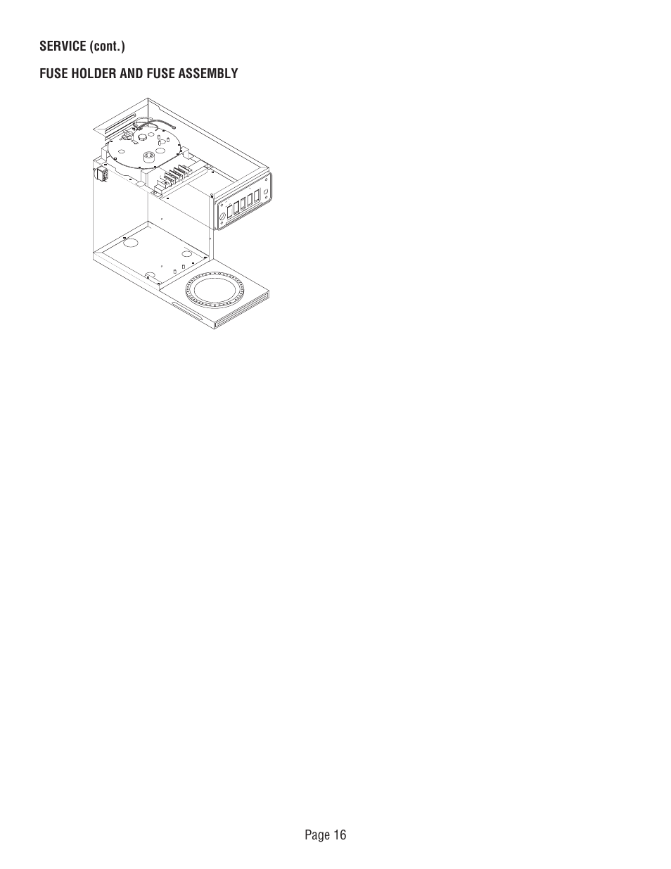 Bunn CWTF-TS-MV User Manual | Page 16 / 31
