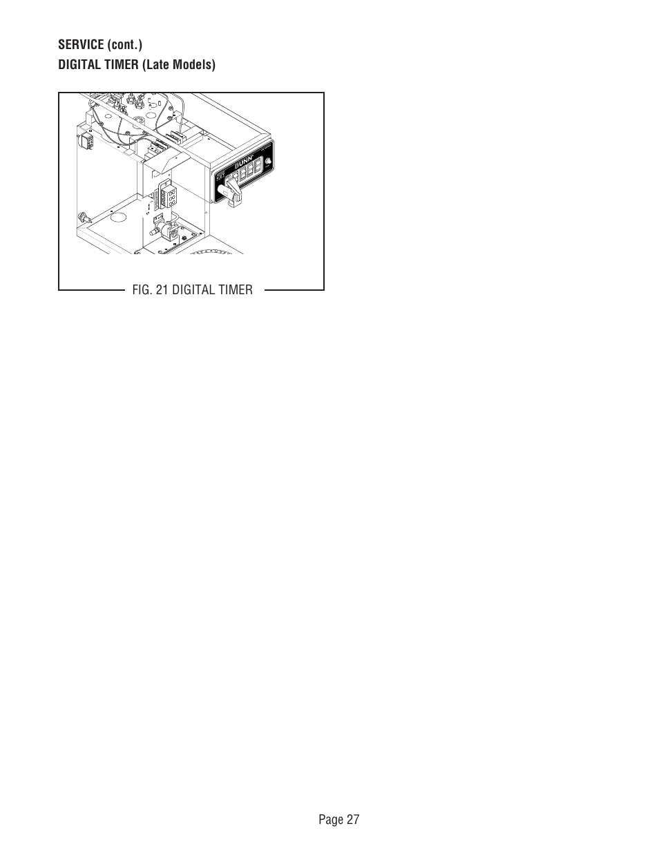 Bunn CWTF-TS-MV User Manual | Page 27 / 31