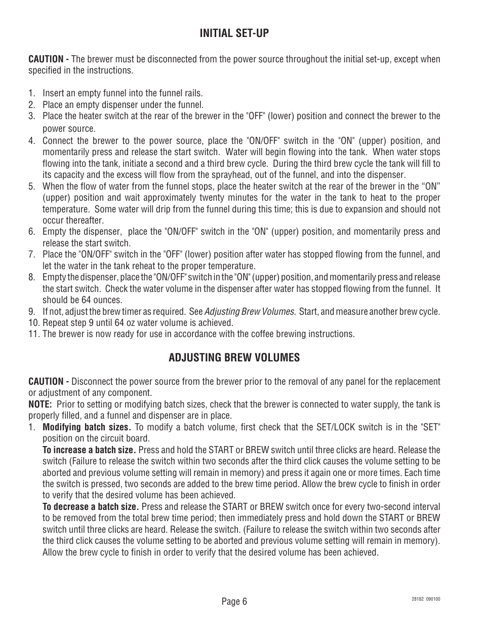 Bunn CWTF-TS-MV User Manual | Page 6 / 31