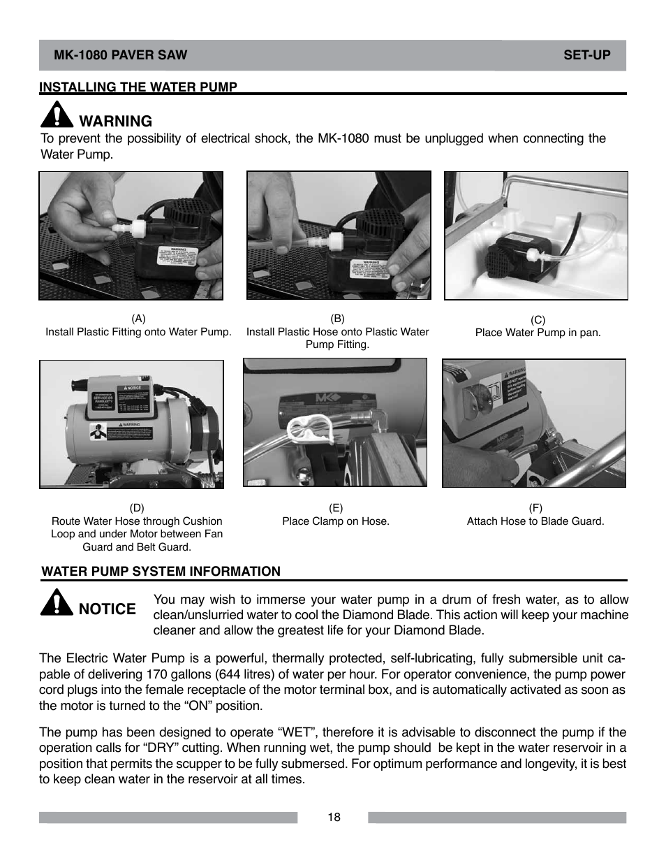 Warning, Notice | MK Diamond MK-1080 User Manual | Page 18 / 44