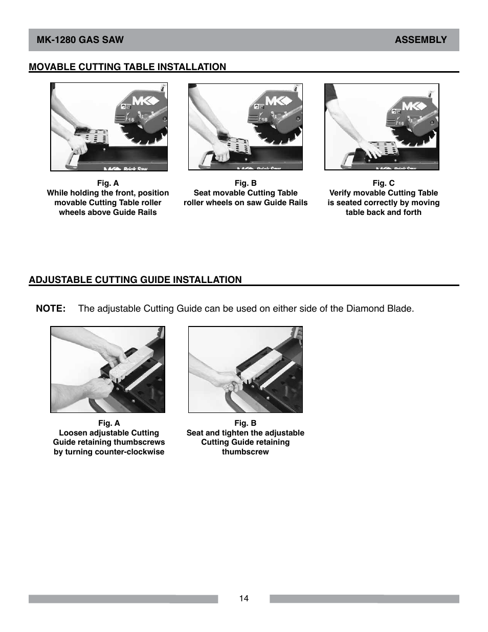 MK Diamond MK-1280 Gas User Manual | Page 14 / 48