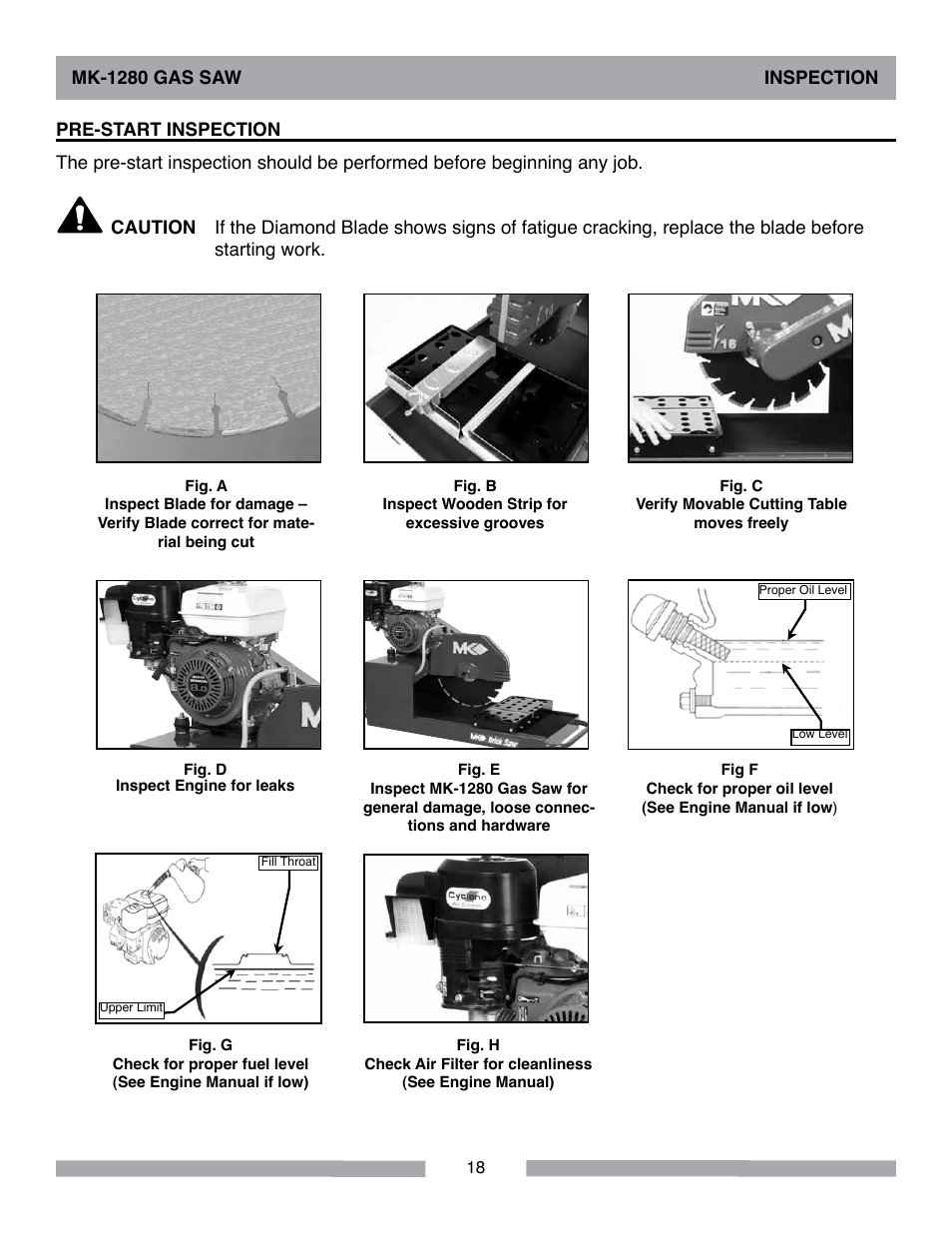 MK Diamond MK-1280 Gas User Manual | Page 18 / 48