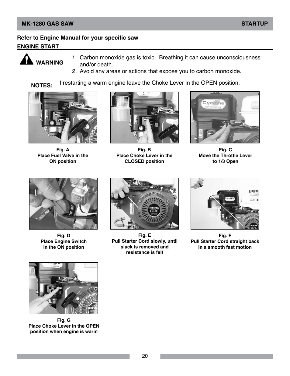 MK Diamond MK-1280 Gas User Manual | Page 20 / 48