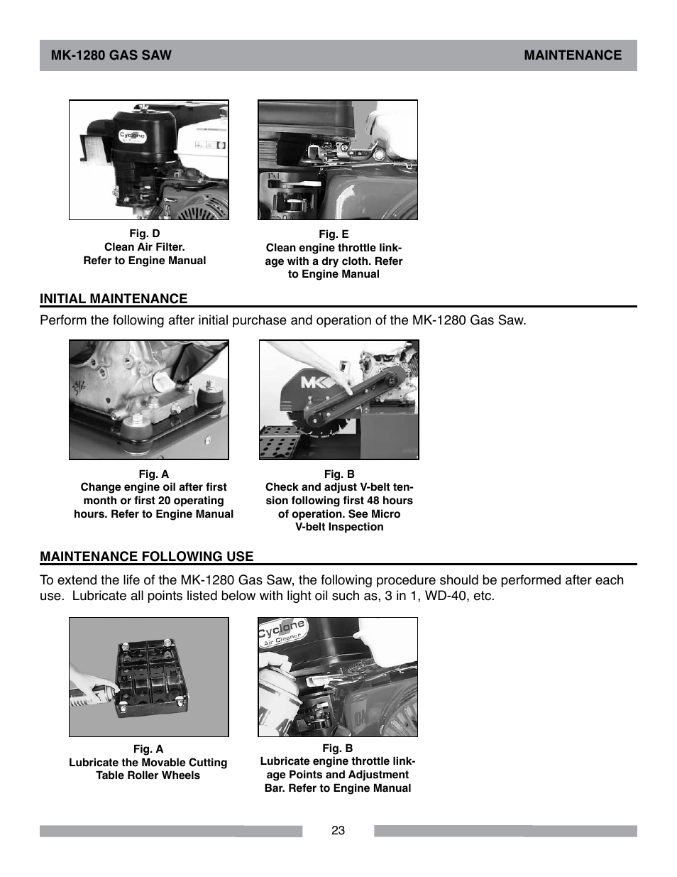 MK Diamond MK-1280 Gas User Manual | Page 23 / 48