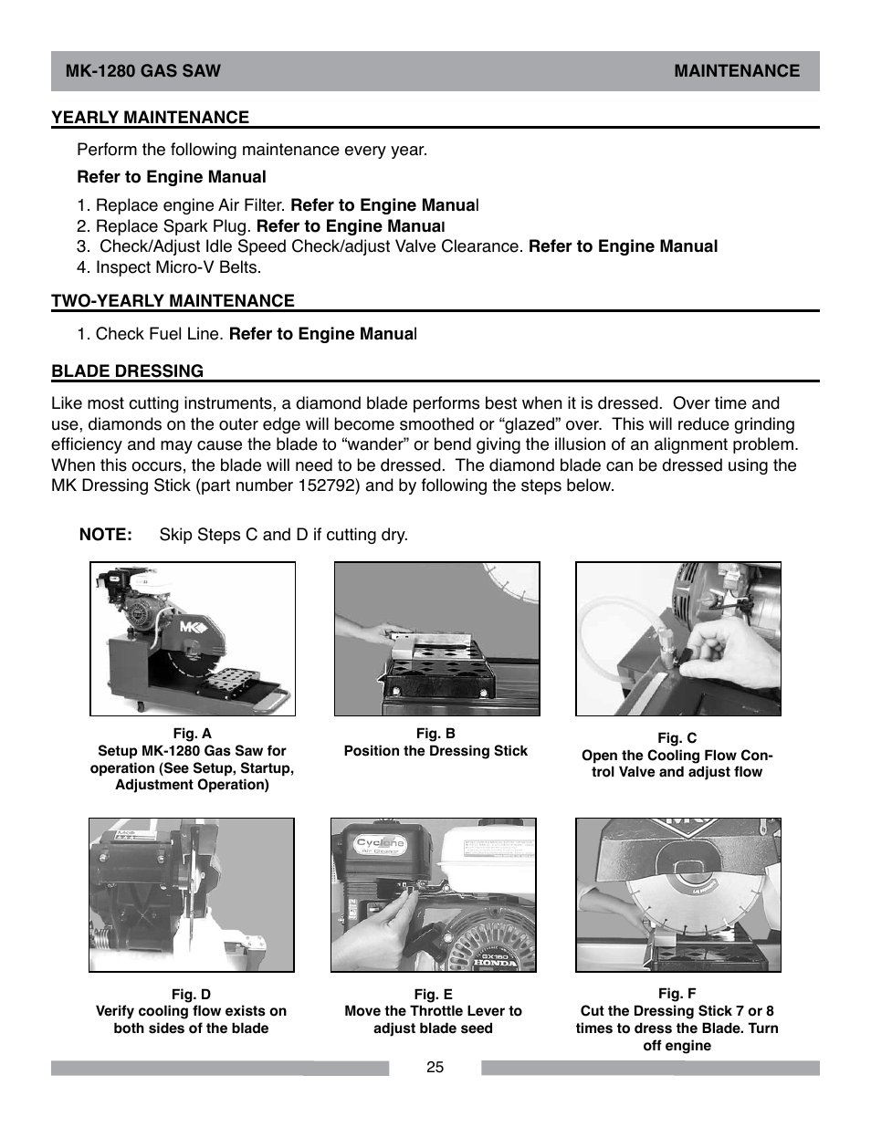 MK Diamond MK-1280 Gas User Manual | Page 25 / 48