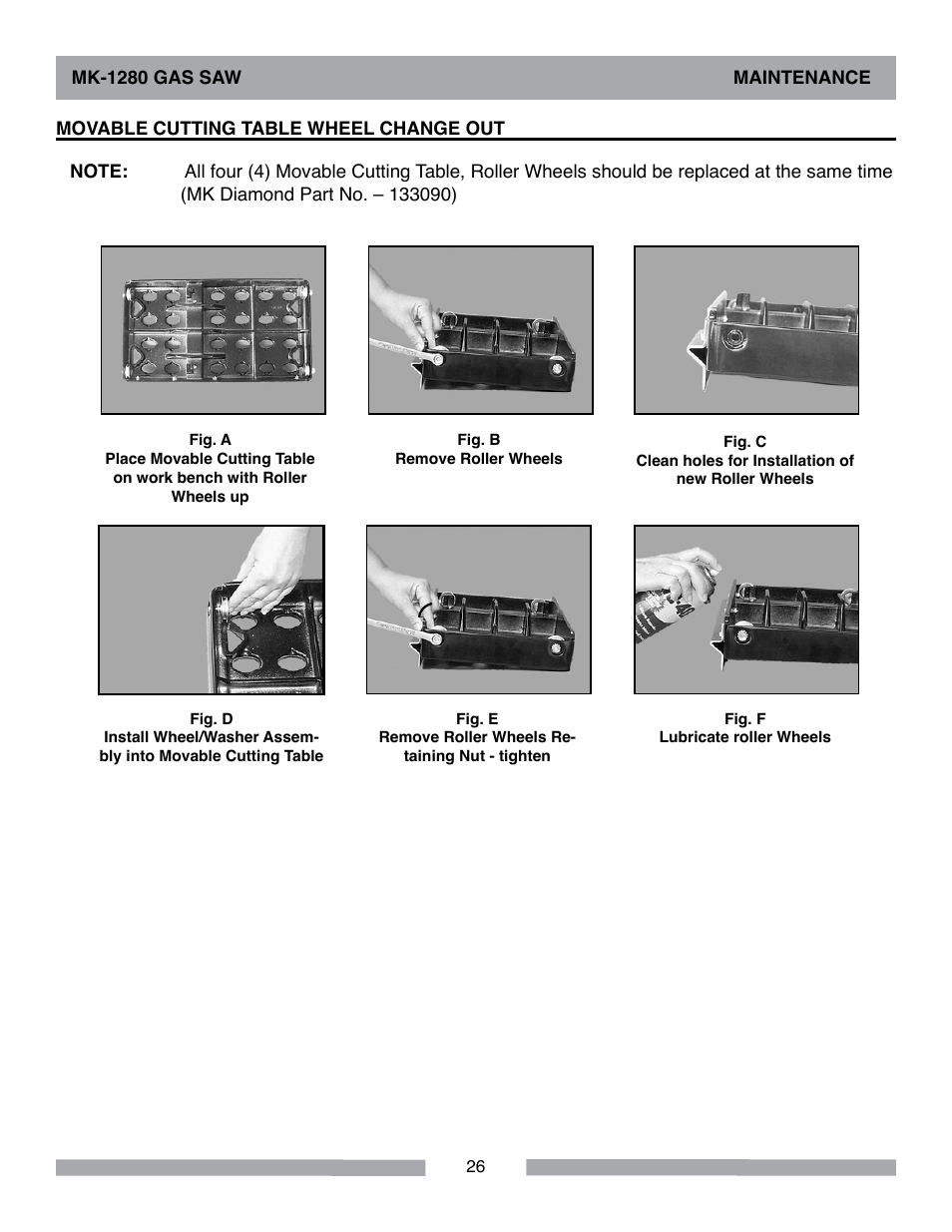 MK Diamond MK-1280 Gas User Manual | Page 26 / 48