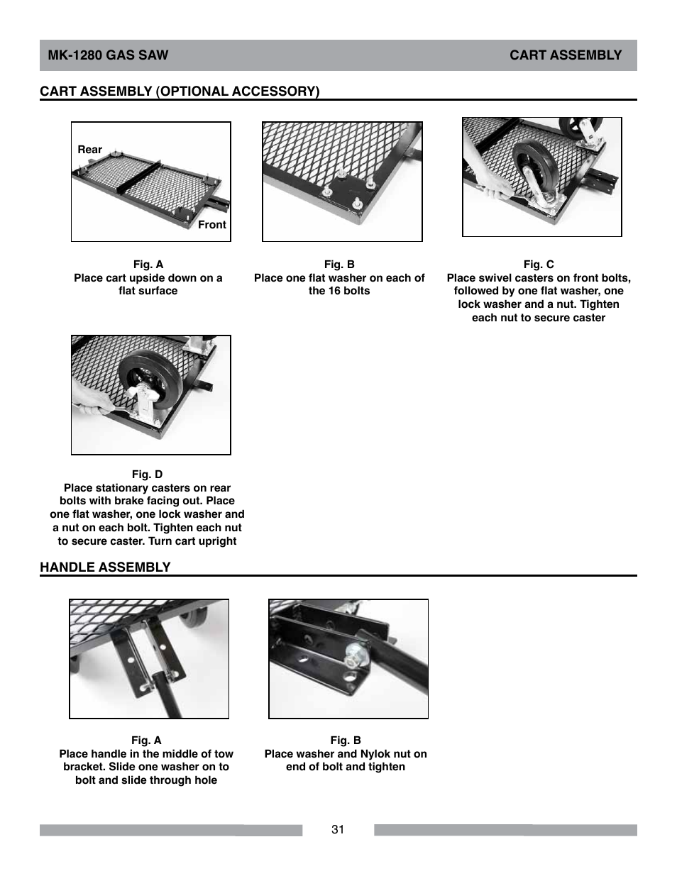 MK Diamond MK-1280 Gas User Manual | Page 31 / 48