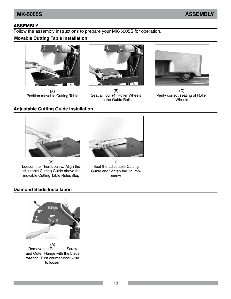 Mk-5005s assembly | MK Diamond MK-5005S User Manual | Page 13 / 56