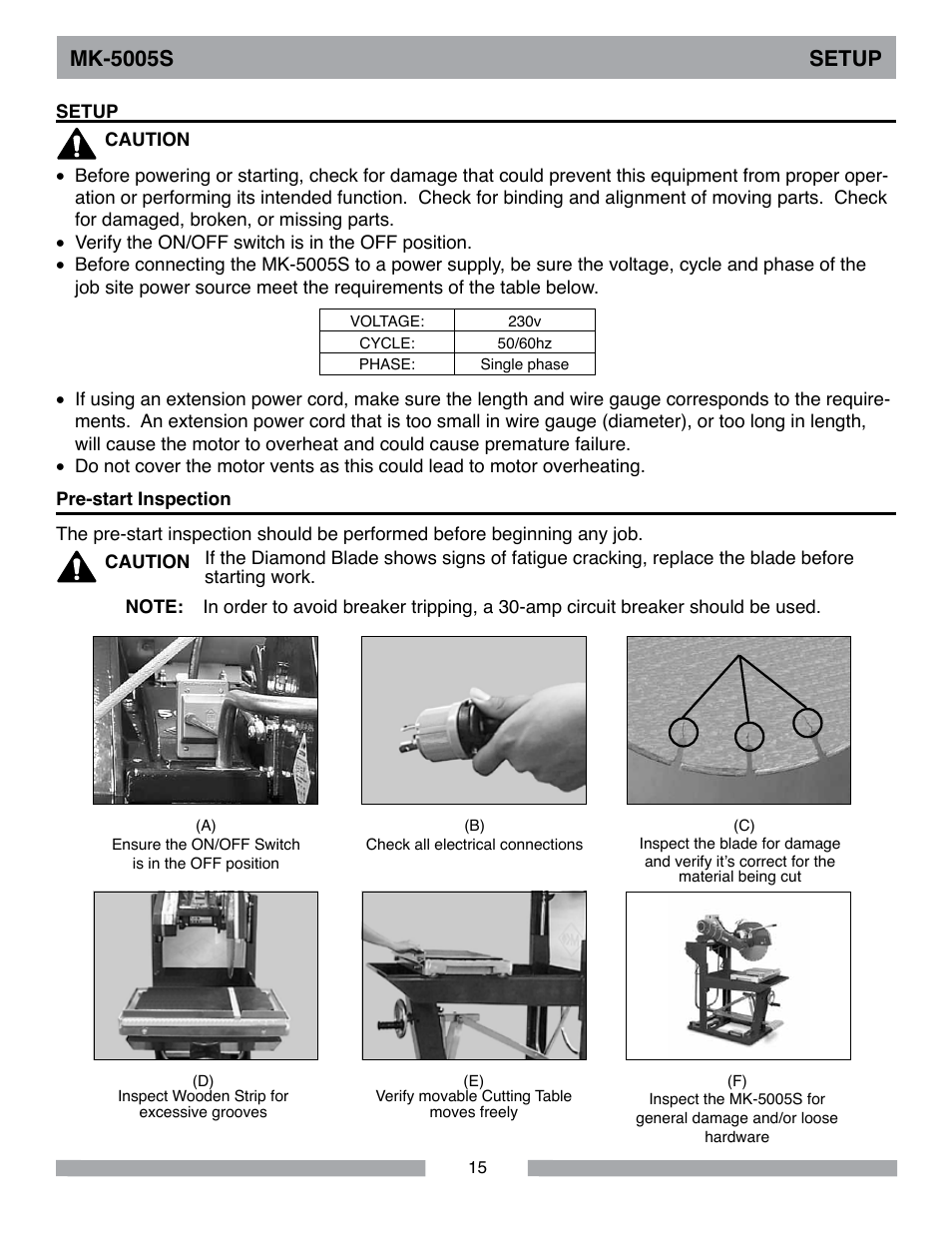 Mk-5005s setup | MK Diamond MK-5005S User Manual | Page 15 / 56