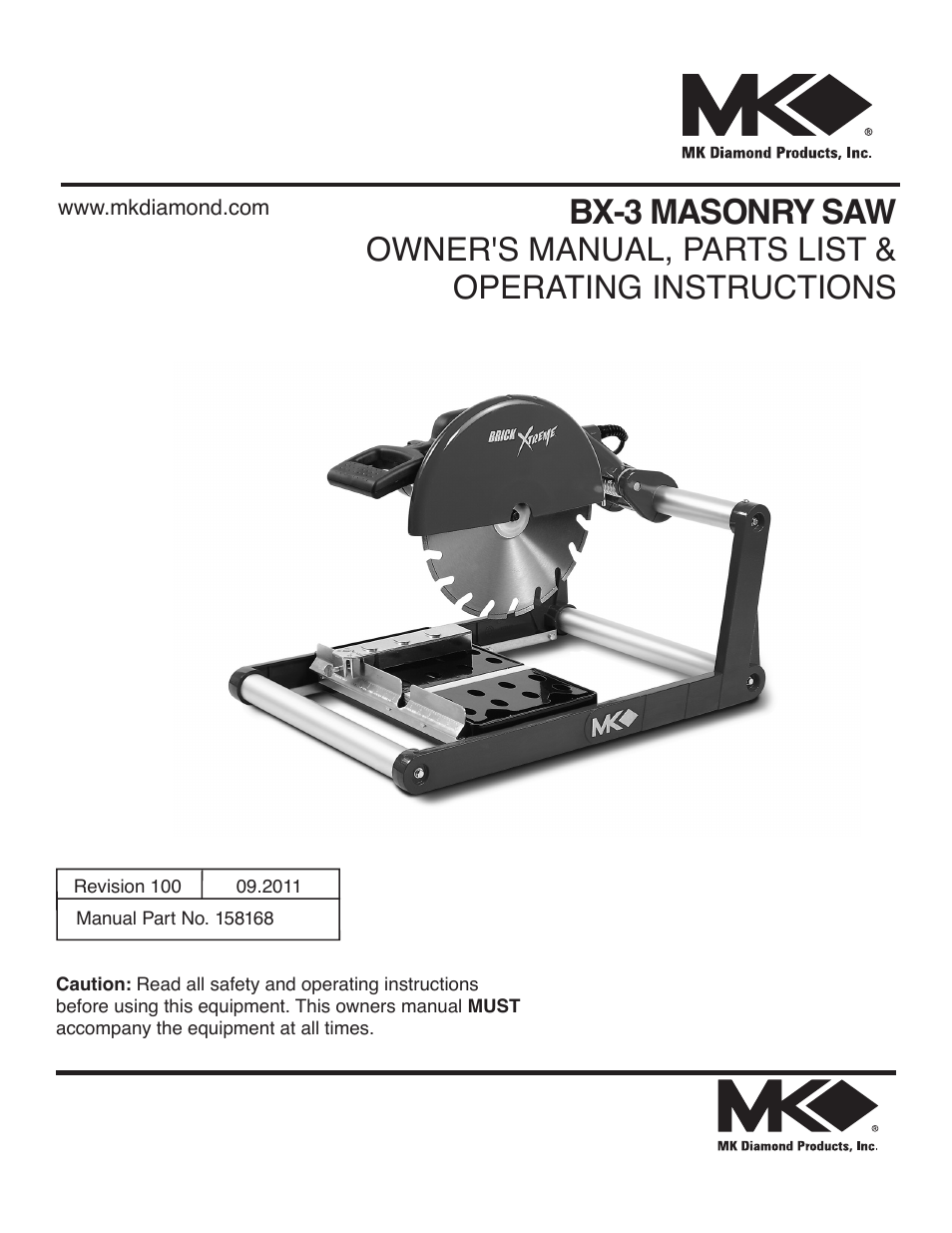 MK Diamond BX-3 User Manual | 36 pages