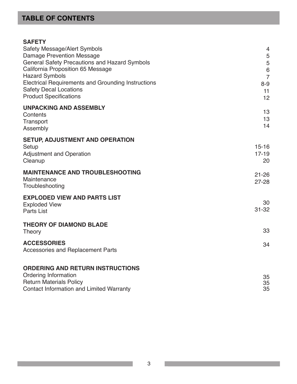 MK Diamond BX-3 User Manual | Page 3 / 36