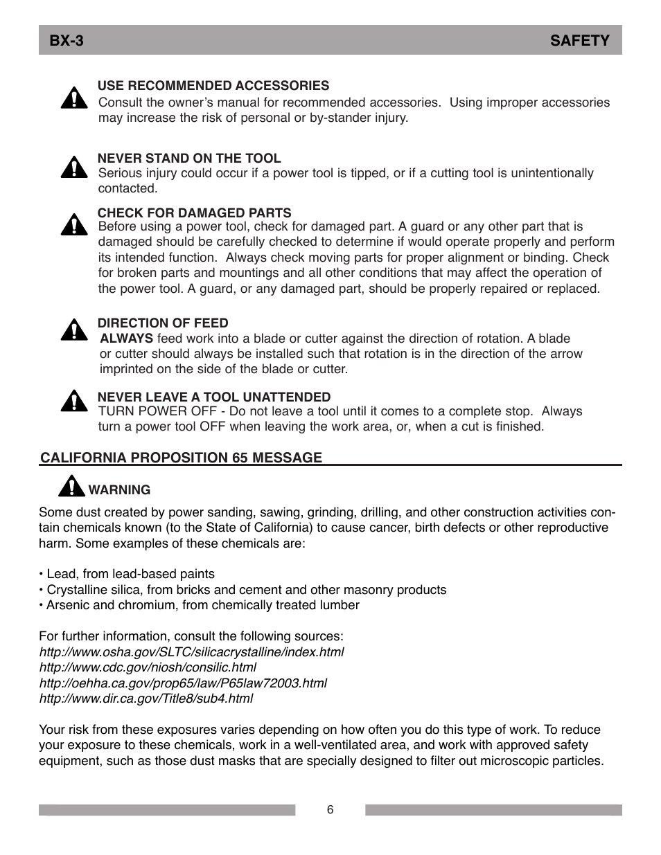 MK Diamond BX-3 User Manual | Page 6 / 36