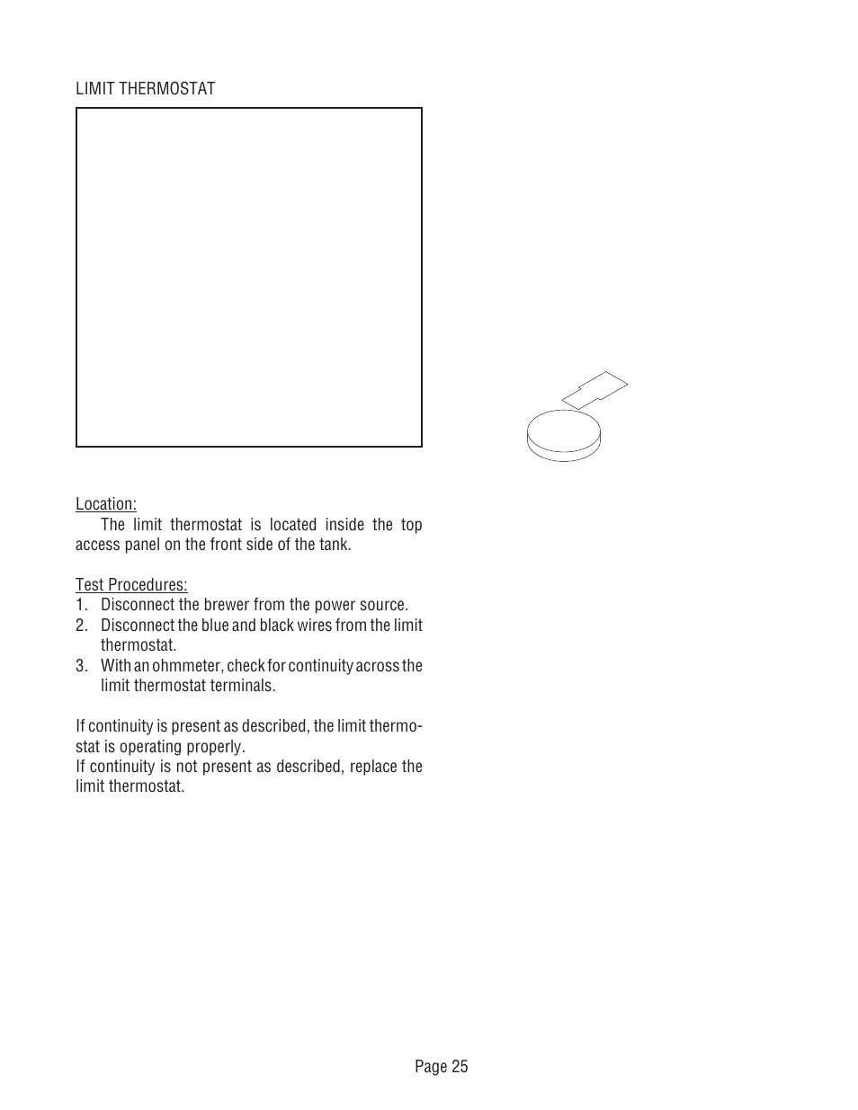 Bunn Dual Voltage Models Starting at Serial #024477 CDBC User Manual | Page 25 / 32
