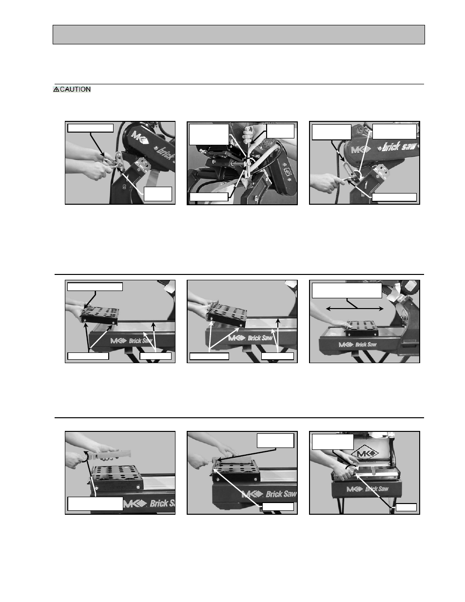 Unpacking, transport, universal stand and assembly, Assembly, Releasing cutting head | Movable cutting table installation, Adjustable cutting guide installation | MK Diamond MK-2000 User Manual | Page 13 / 51