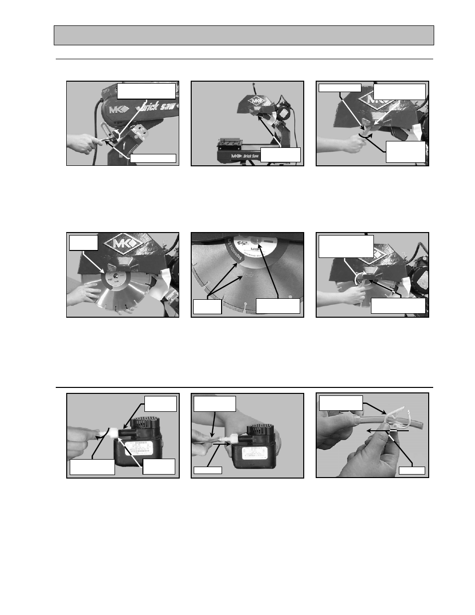 Unpacking, transport, universal stand and assembly, Diamond blade installation, Water pump preparation | MK Diamond MK-2000 User Manual | Page 14 / 51