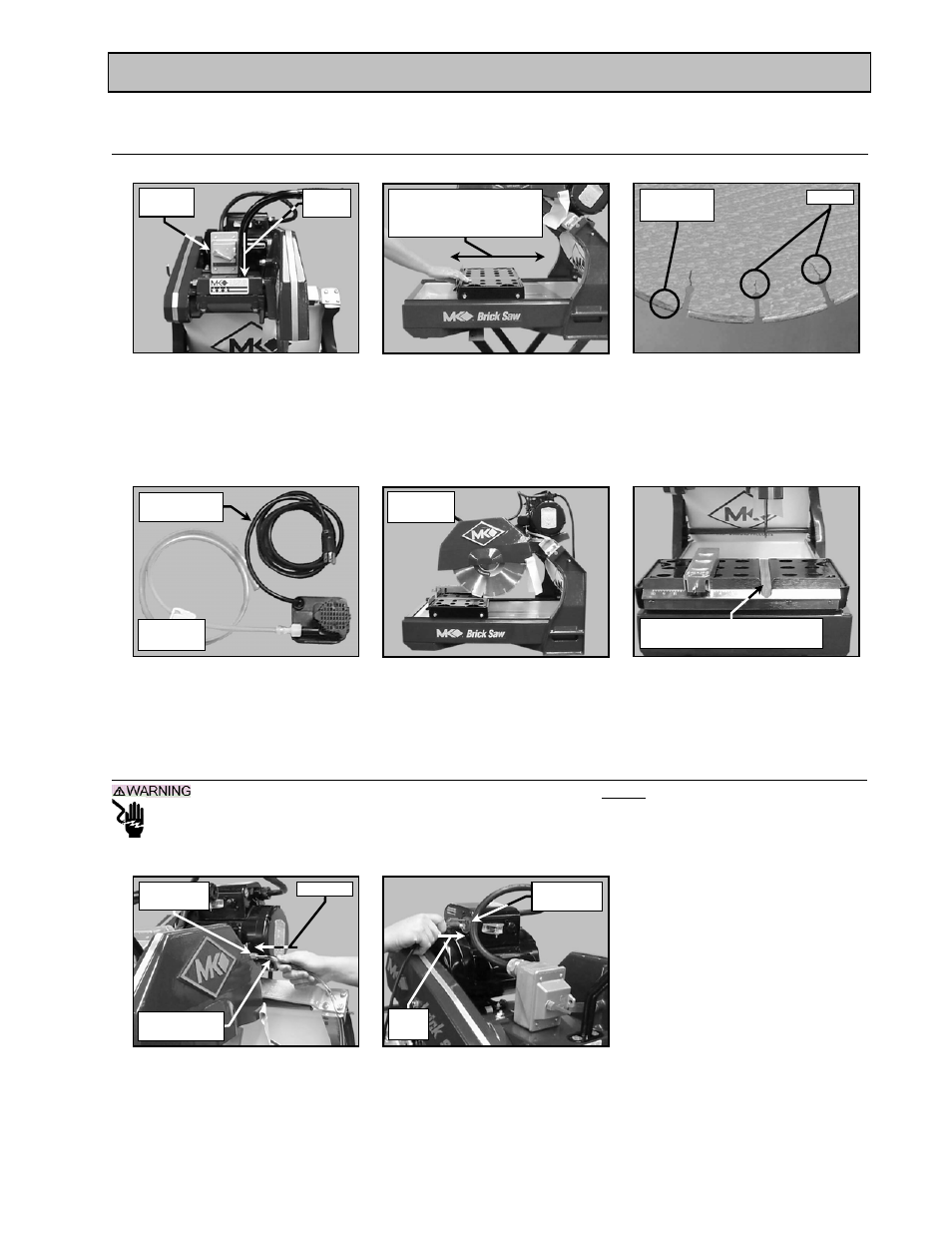 Setup, adjustment and operation, Setup, Pre-start inspection | Connecting the water pump | MK Diamond MK-2000 User Manual | Page 15 / 51