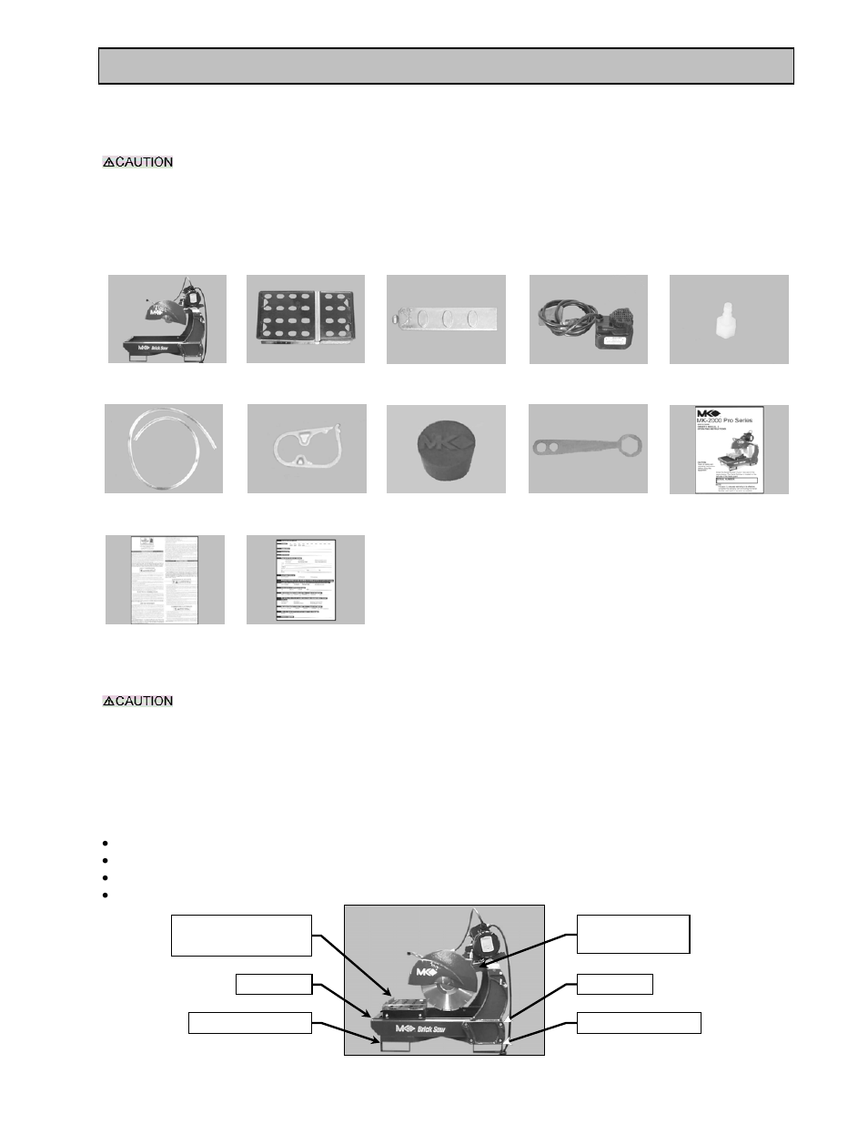 Unpacking, transport, universal stand and assembly | MK Diamond MK-2000 Pro User Manual | Page 11 / 46