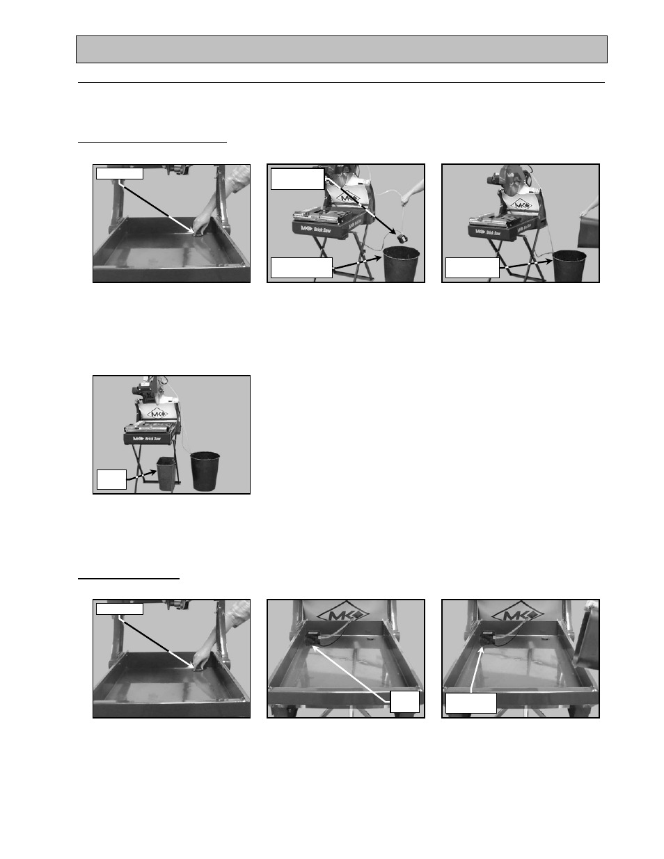 Setup, adjustment and operation, Water pump setup for operation, I. external water source | Ii. re-circulation | MK Diamond MK-2000 Pro User Manual | Page 16 / 46