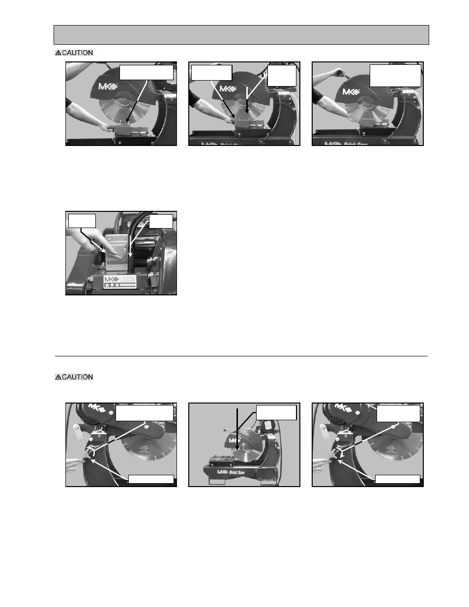 Setup, adjustment and operation, Cutting with the cutting head locked down | MK Diamond MK-2000 Pro User Manual | Page 20 / 46