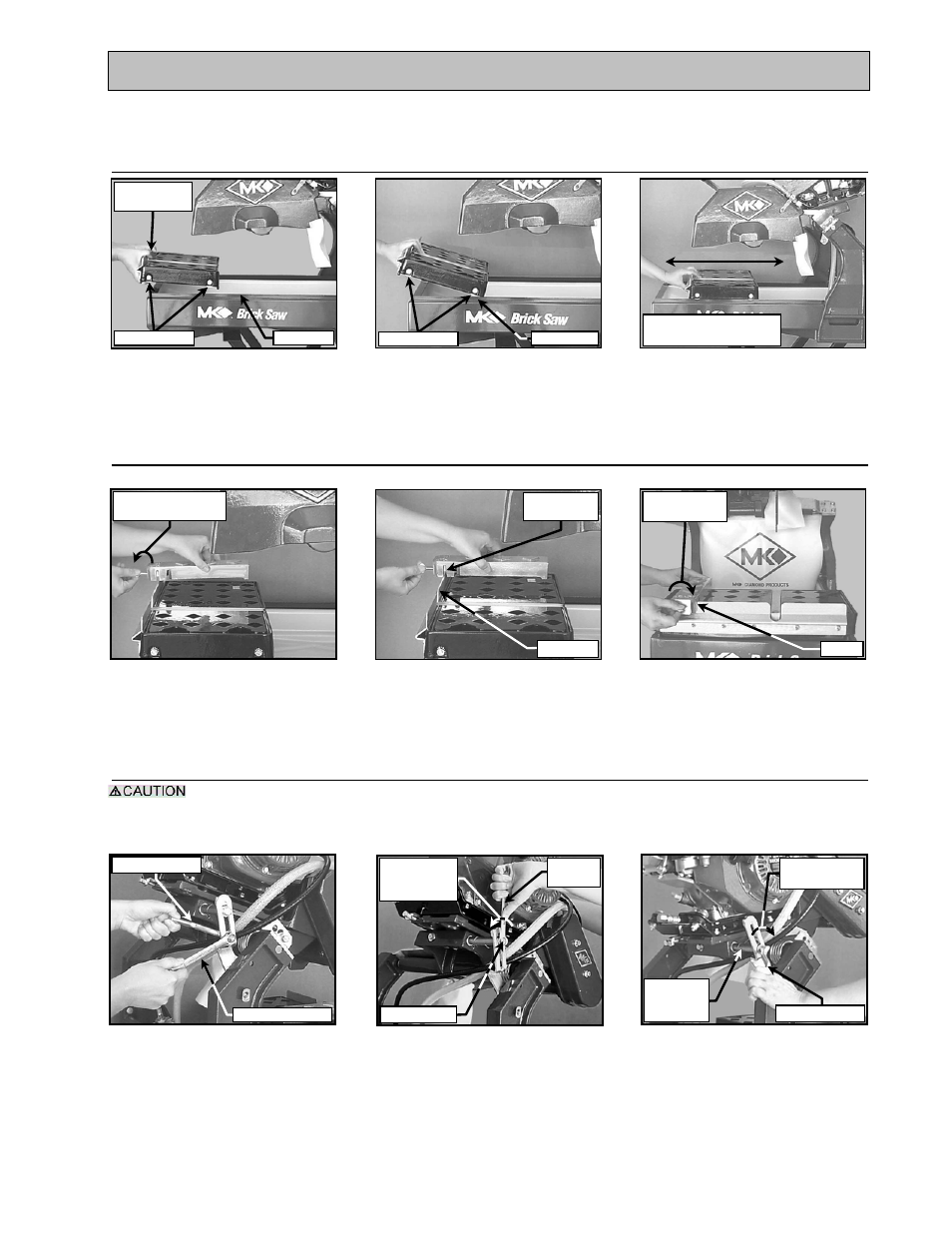 Unpacking, transport, universal stand and assembly, Assembly, Movable cutting table installation | Adjustable cutting guide installation, Releasing cutting head | MK Diamond MK-2005G User Manual | Page 11 / 57