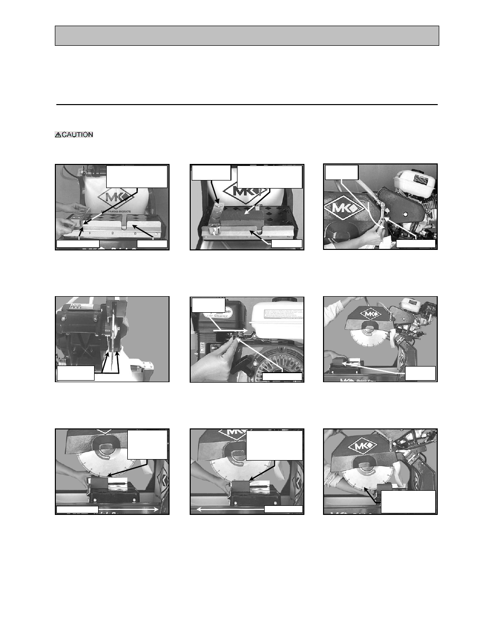 Setup, startup, adjustment, operation and shutdown, Adjustment and operation, Step cuts | MK Diamond MK-2005G User Manual | Page 19 / 57