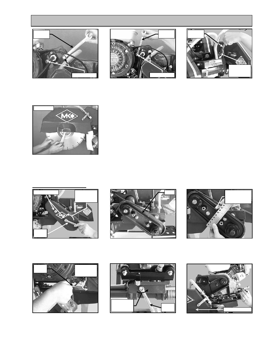 Maintenance and troubleshooting, Ii. engine side v-belt | MK Diamond MK-2005G User Manual | Page 43 / 57