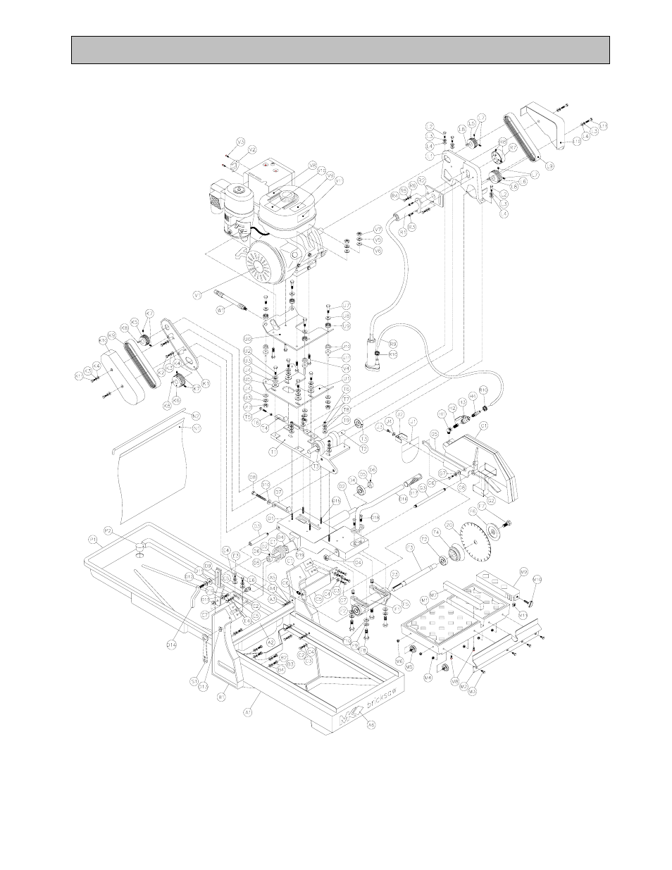 Exploded view and parts list, Exploded view | MK Diamond MK-2005G User Manual | Page 48 / 57