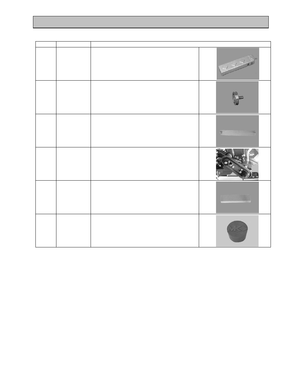 Exploded view and parts list | MK Diamond MK-2005G User Manual | Page 55 / 57