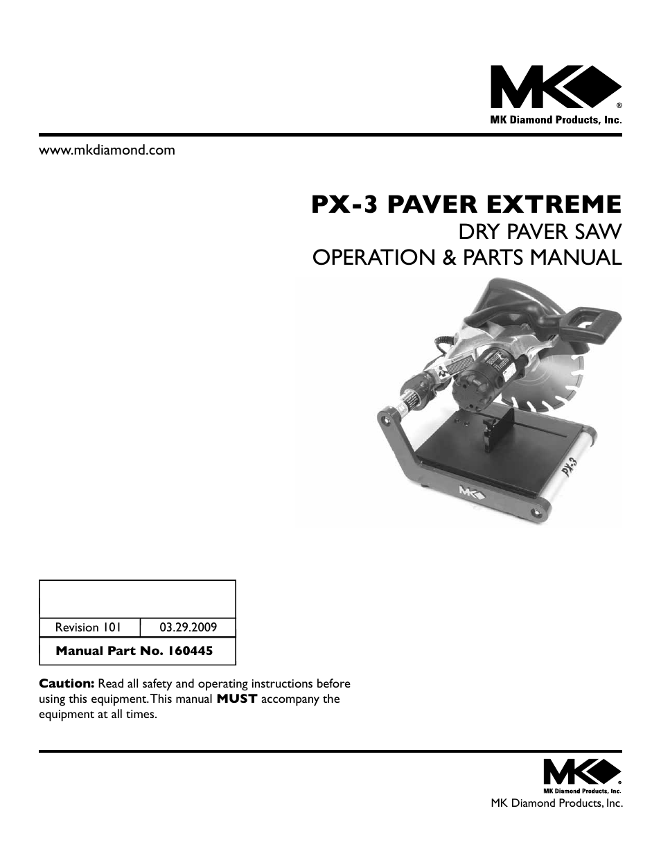 MK Diamond PX-3 User Manual | 34 pages