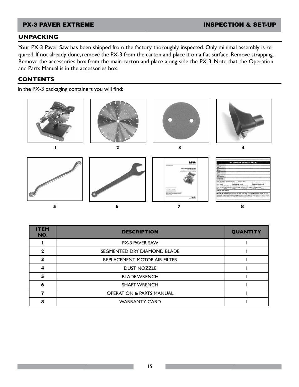 MK Diamond PX-3 User Manual | Page 15 / 34