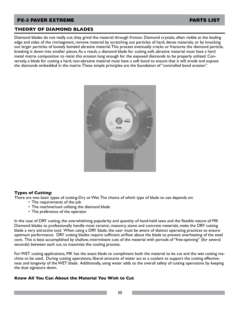 MK Diamond PX-3 User Manual | Page 30 / 34