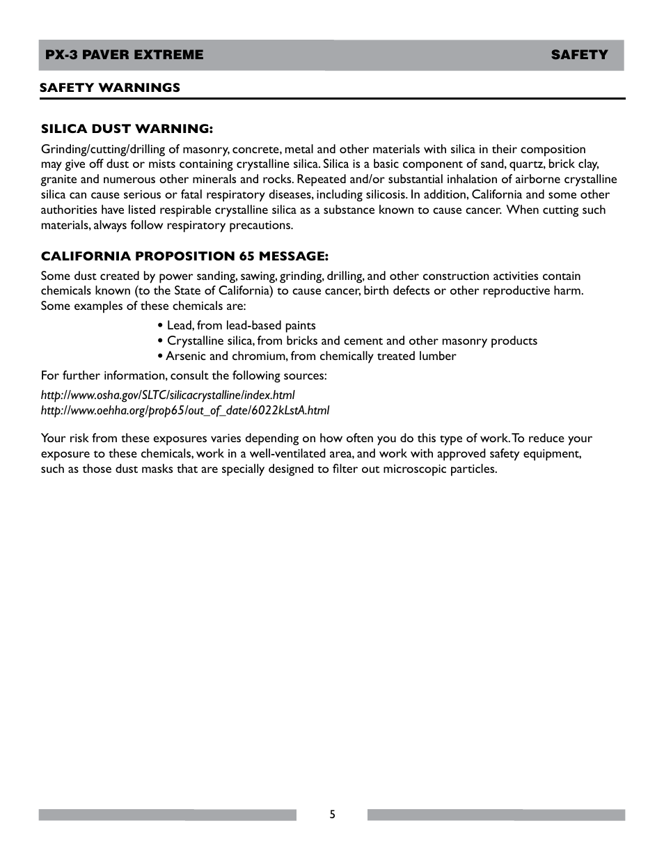 MK Diamond PX-3 User Manual | Page 5 / 34