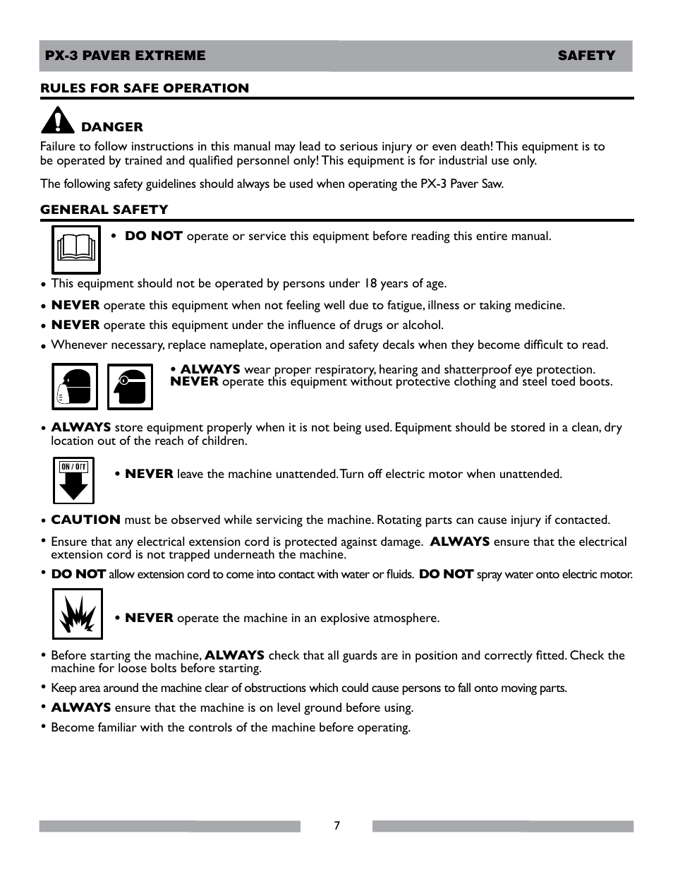 MK Diamond PX-3 User Manual | Page 7 / 34