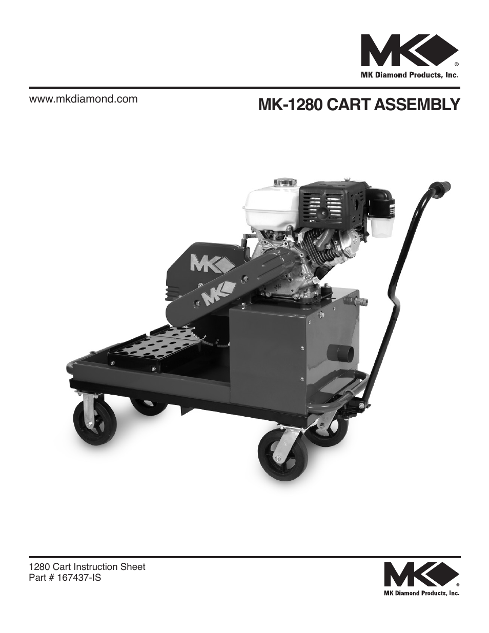 MK Diamond MK-1280 CART User Manual | 4 pages