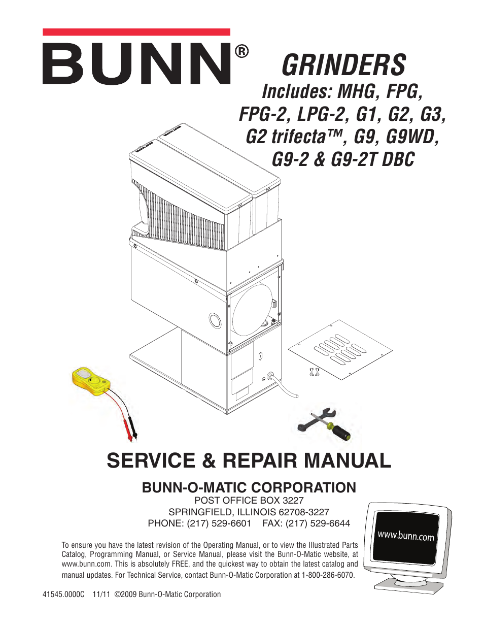 Bunn G9-2T DBC User Manual | 79 pages