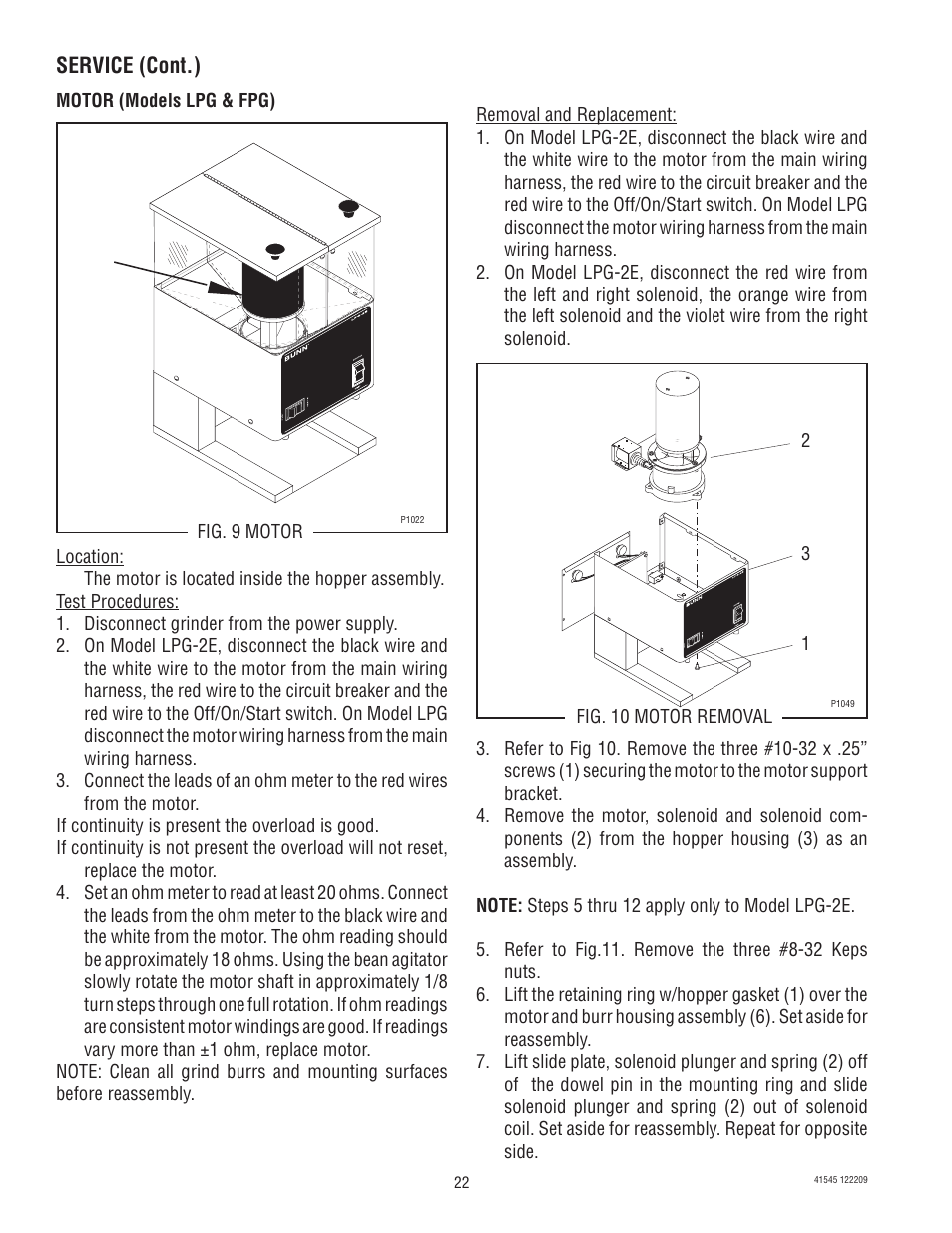 Bunn G9-2T DBC User Manual | Page 22 / 79