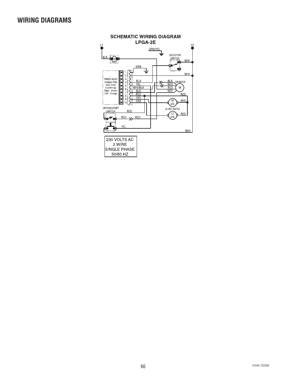 Wiring diagrams | Bunn G9-2T DBC User Manual | Page 66 / 79