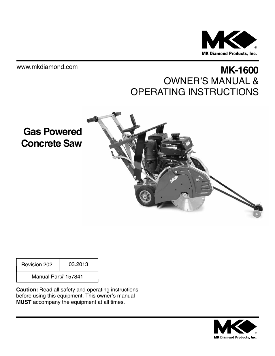 MK Diamond MK-1600 Series User Manual | 44 pages