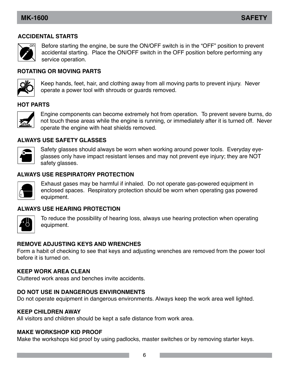 MK Diamond MK-1600 Series User Manual | Page 6 / 44