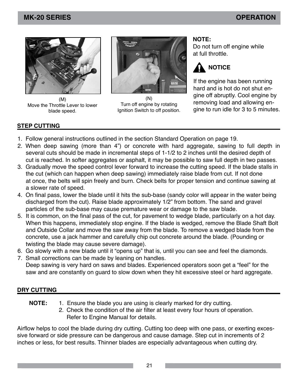 MK Diamond MK-20 Series User Manual | Page 21 / 52