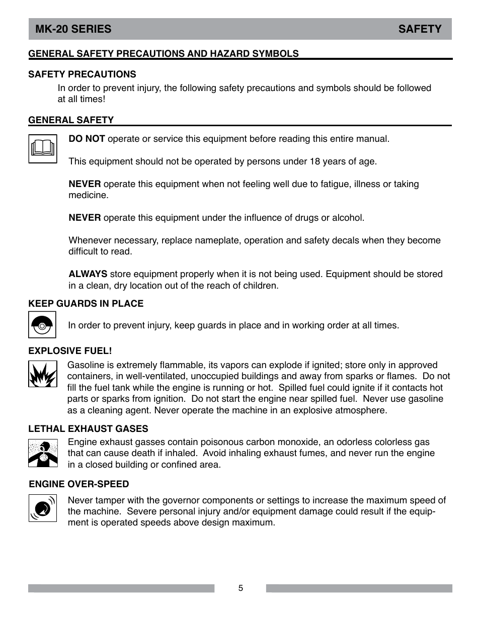 MK Diamond MK-20 Series User Manual | Page 5 / 52