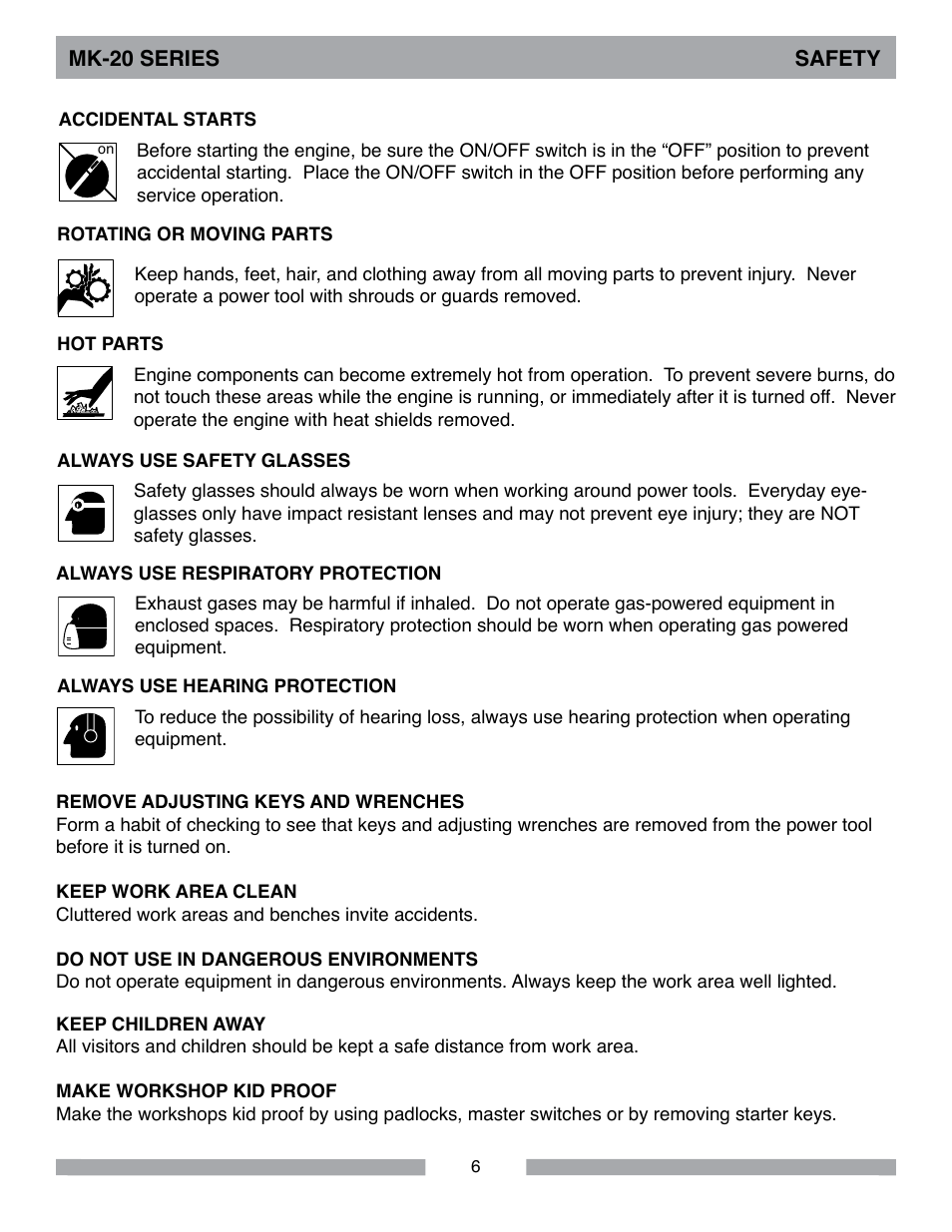 MK Diamond MK-20 Series User Manual | Page 6 / 52