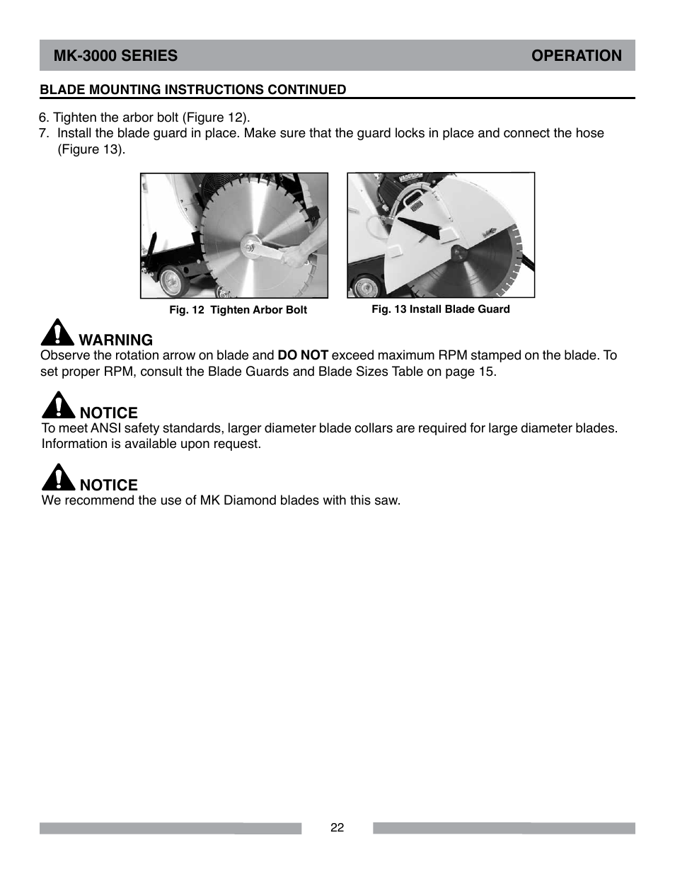 MK Diamond MK-3000 Series User Manual | Page 22 / 32