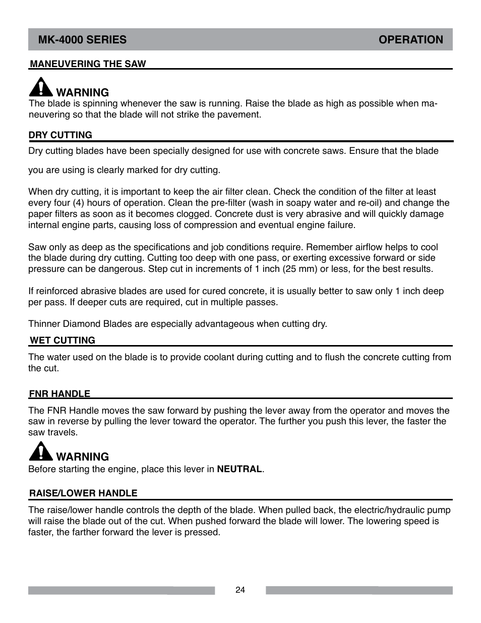 MK Diamond MK-4000 Series User Manual | Page 24 / 32