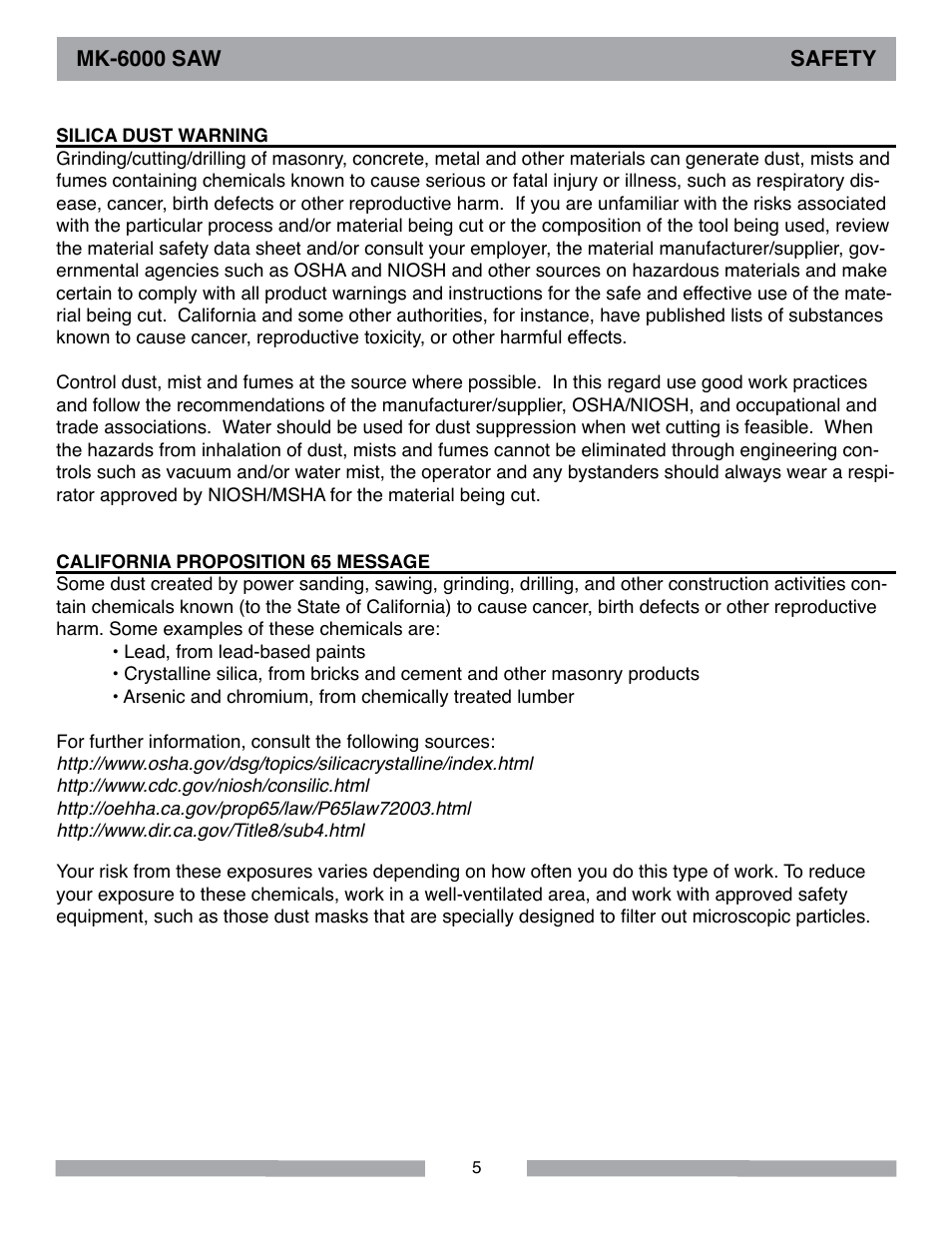 MK Diamond MK-6000 Series User Manual | Page 5 / 36