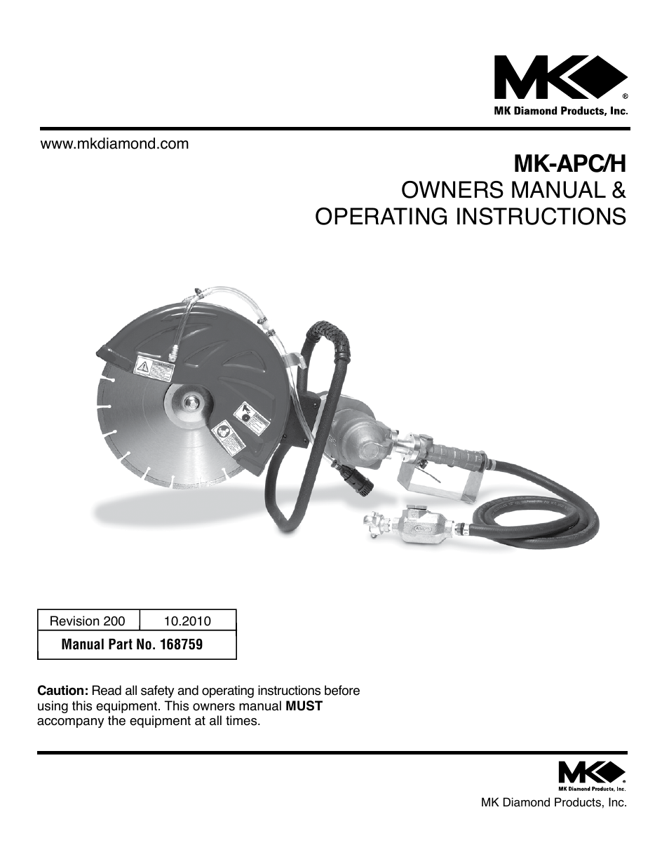 MK Diamond MK-APC-H User Manual | 8 pages