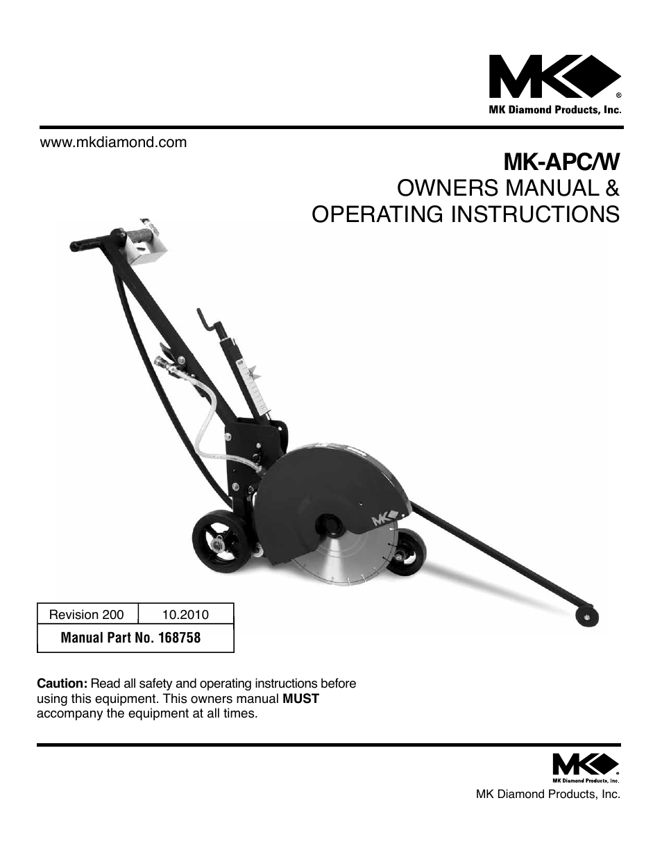 MK Diamond MK-APC-W User Manual | 4 pages