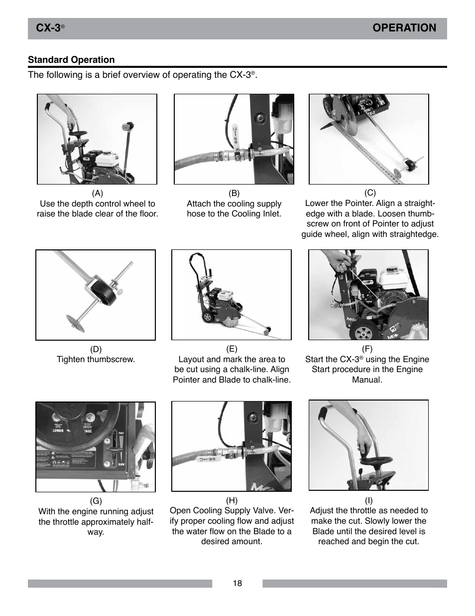 Cx-3, Operation | MK Diamond CX-3 User Manual | Page 18 / 36