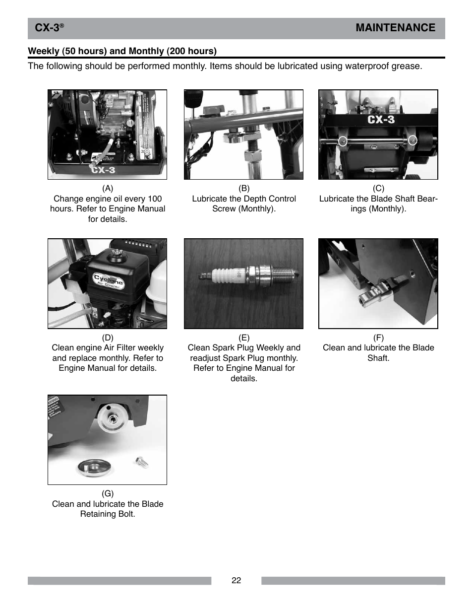 Cx-3, Maintenance | MK Diamond CX-3 User Manual | Page 22 / 36