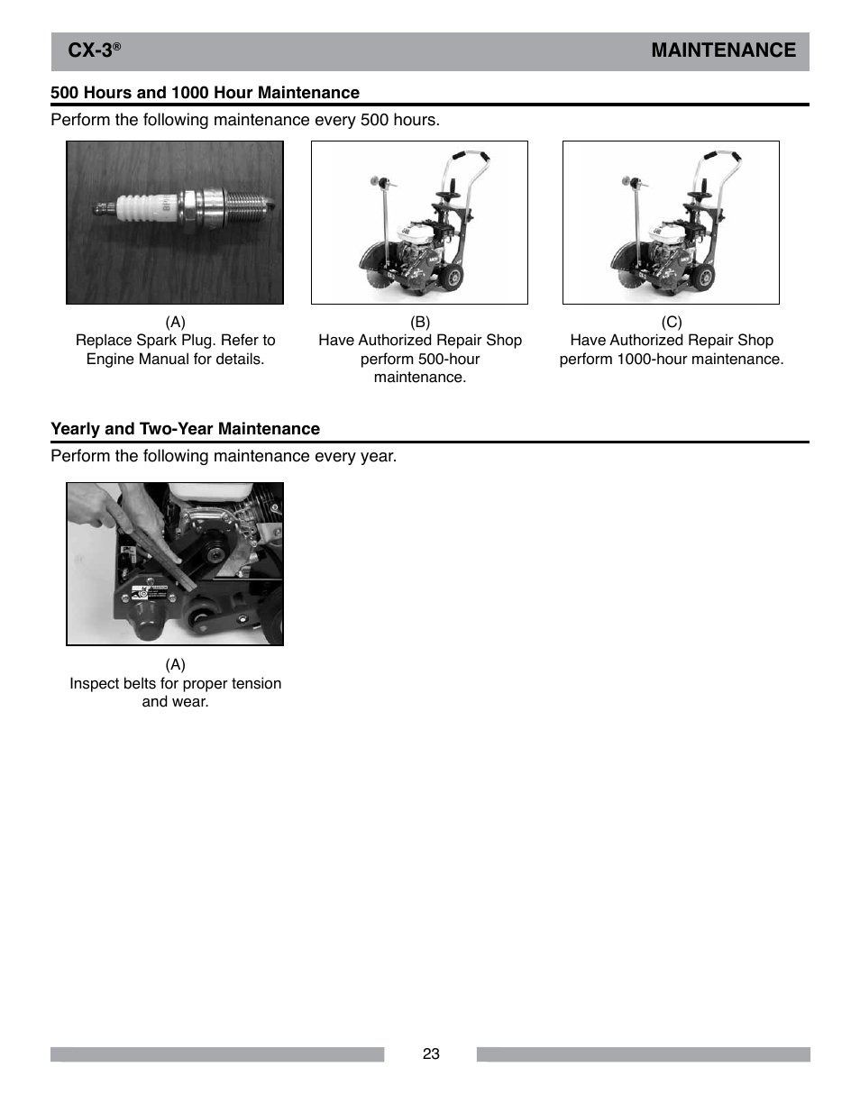 Cx-3, Maintenance | MK Diamond CX-3 User Manual | Page 23 / 36